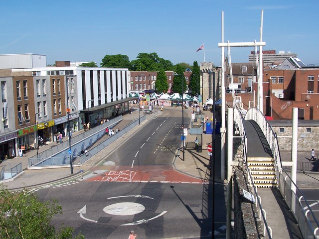 File:Looking down from Arundel Tower (C) David Martin - Geograph - 3878752.jpg