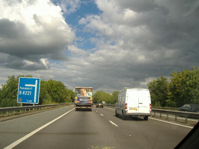 File:Approaching J3, Newent. The junction is just as the sign suggests. - Coppermine - 7501.JPG