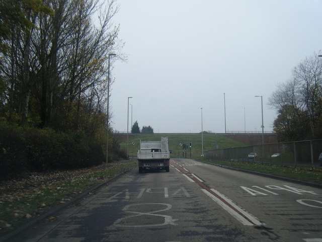 File:A194 at Lindisfarne Roundabout - Geograph - 4741907.jpg