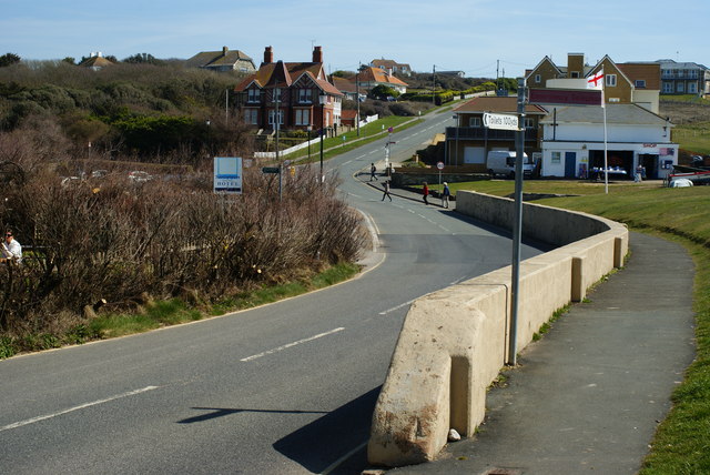 File:Road out of Freshwater Bay, Isle of Wight - Geograph - 1801288.jpg