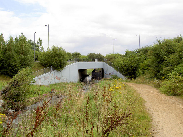 File:A633 Manvers road bridge over Trans Pennine Trail - Geograph - 527861.jpg