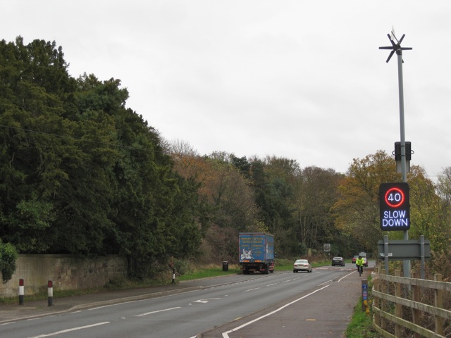 File:Speed warning sign, A429 approaching Warwick - Geograph - 1572500.jpg