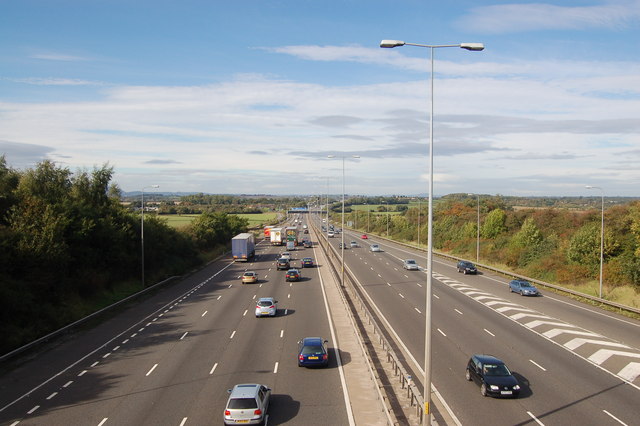 File:The M5 motorway near Strensham - Geograph - 1000466.jpg