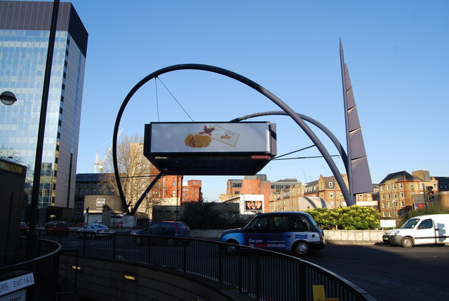 File:Large urban sculpture, Old St, roundabout - Geograph - 1073290.jpg