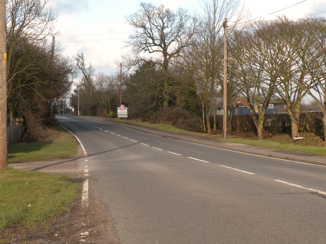 File:Part of the B1009, approaching Great Baddow - Geograph - 1717625.jpg