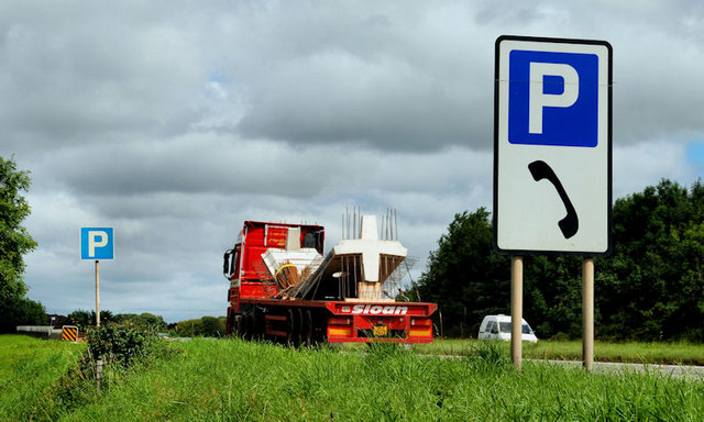 File:"Parking" signs near Banbridge - Geograph - 2000991.jpg