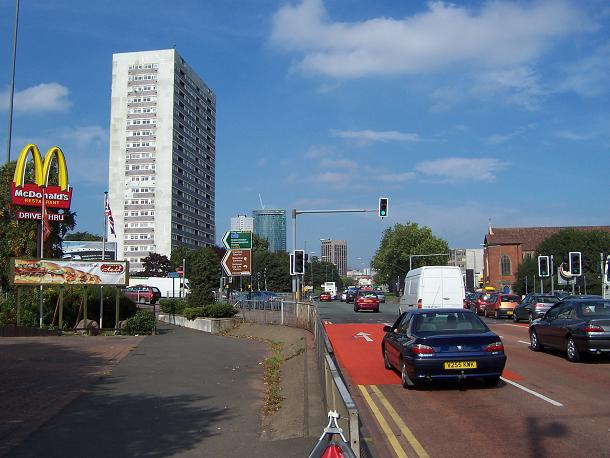 File:The Bristol Road arrives at the Middleway - Geograph - 56495.jpg