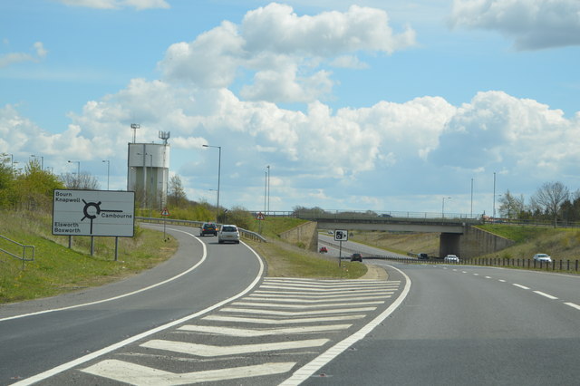 File:Cambourne turning, A428 - Geograph - 5005302.jpg