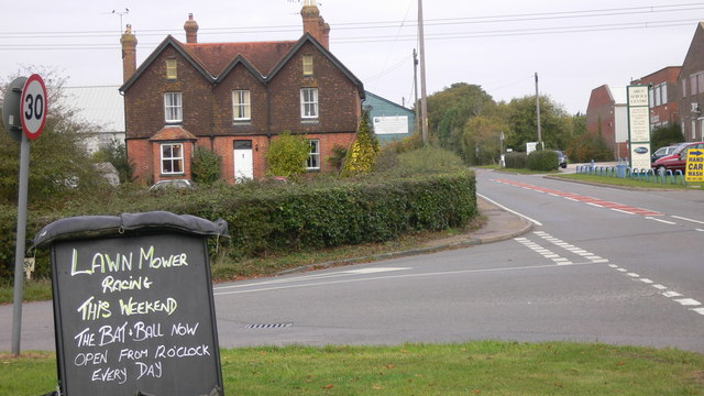 File:Junction of Newpound Lane with the B2133 at Newpound Common - Geograph - 1541215.jpg