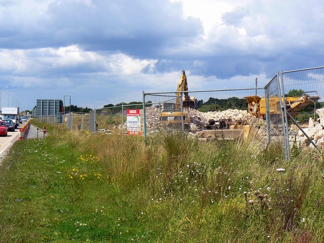 File:Demolition site, A419 Blunsdon - Geograph - 489787.jpg