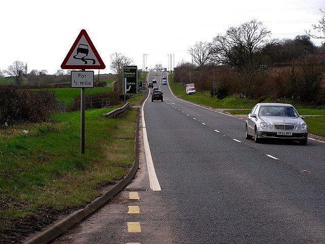 File:A48 , North of Lydney - Geograph - 144222.jpg