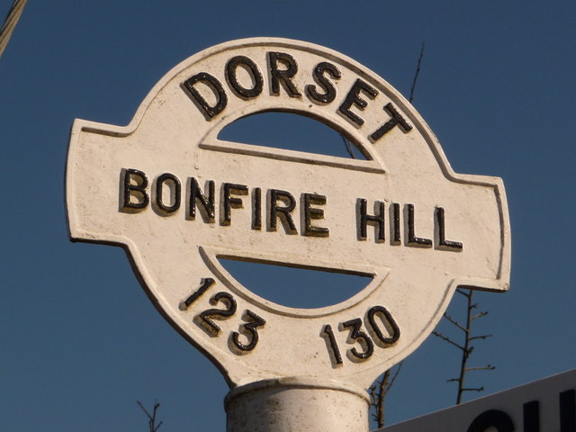 File:Alderholt- detail of Bonfire Hill finger-post - Geograph - 1741265.jpg