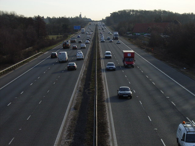 File:The M3, Hartley Wintney - Geograph - 140641.jpg
