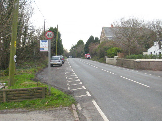 File:Bus stop on the road to Chacewater (C) Rod Allday - Geograph - 1621911.jpg