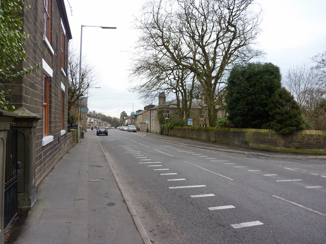 File:Blackburn Road south of Egerton United Reformed Church - Geograph - 1770935.jpg