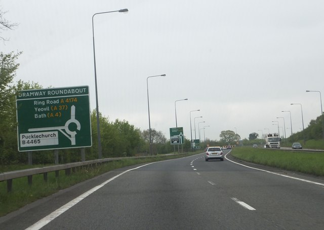 File:Approaching Dramway Roundabout - Geograph - 2933498.jpg