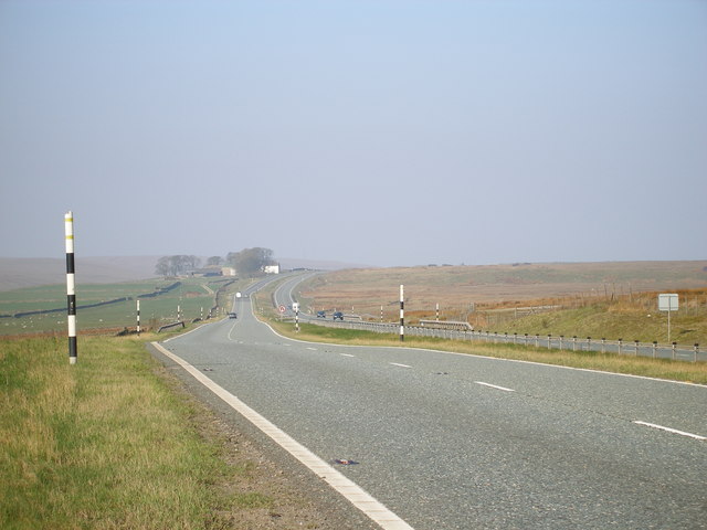 File:A66 Roman road looking towards Old Spital - Geograph - 401533.jpg