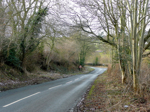 File:B4221 between Phocle Green and Upton Bishop 2 - Geograph - 1686419.jpg