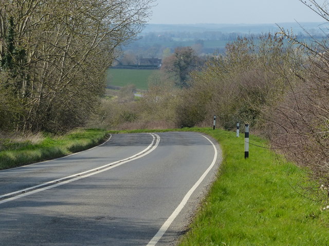 File:Oundle Road descending towards Elton - Geograph - 4900175.jpg