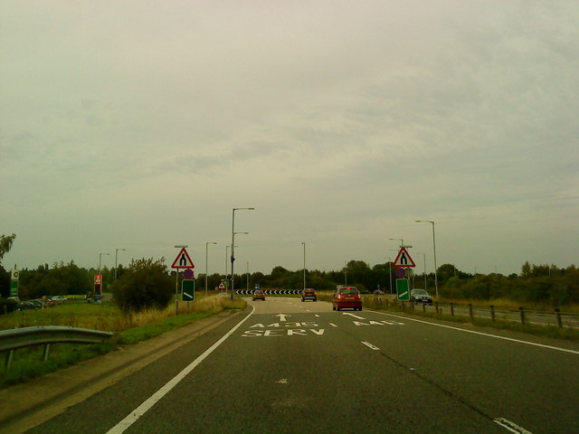 File:Junction of the A435 and the A46 - Geograph - 2054406.jpg