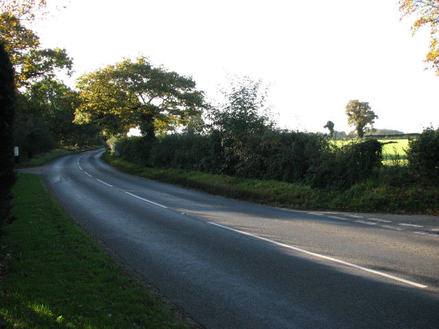 File:Looking south along the B1149 (Holt Road) - Geograph - 598376.jpg
