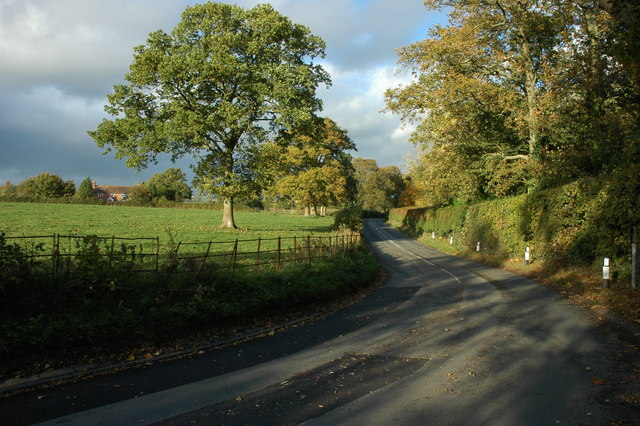 File:The B4220 near Bosbury (C) Philip Halling - Geograph - 1552899.jpg