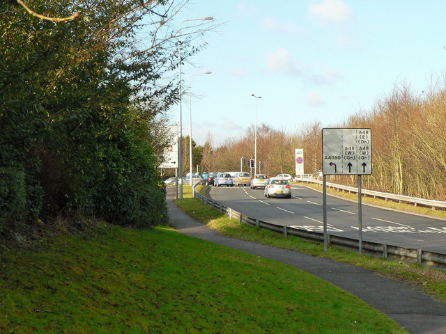 File:Approach to Culverhouse Cross, Cardiff - Geograph - 1156488.jpg