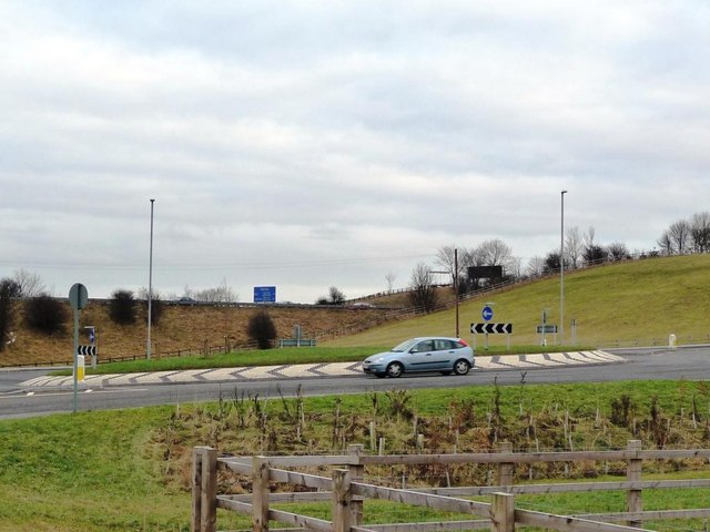 File:New road brings new roundabout - Geograph - 2217053.jpg