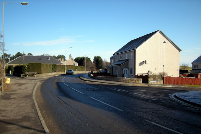 File:Prior Road, Forfar at its junction with Mosside View - Geograph - 1725390.jpg