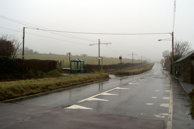 File:Tram stop on the A2 north of Baldrine - Geograph - 1727924.jpg