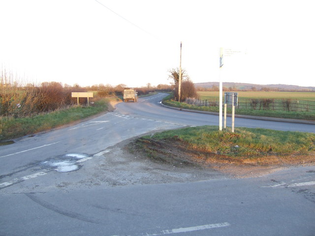 File:B4449, at South Leigh Lane junction - Geograph - 321033.jpg