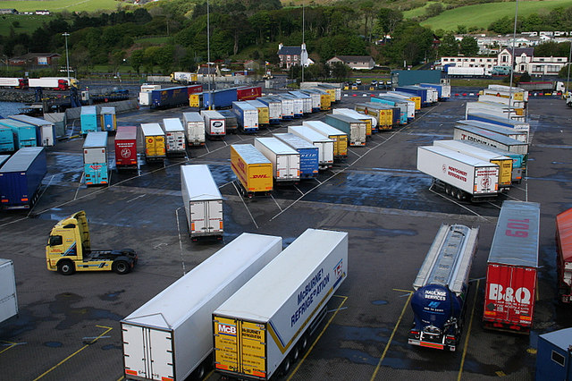 File:Containers on the dockside at Cairnryan. - Geograph - 434784.jpg