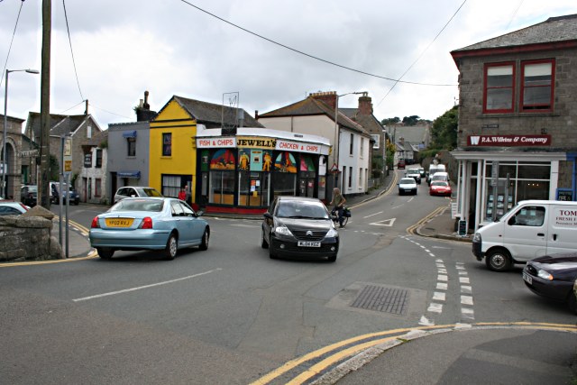 File:Road Junction at the Centre of Newlyn - Geograph - 501856.jpg