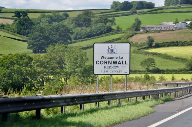 File:West Devon - Welcome to Cornwall (C) Lewis Clarke - Geograph - 2490792.jpg