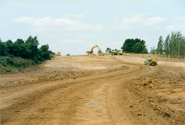 File:M20 motorway under construction - Geograph - 1444142.jpg