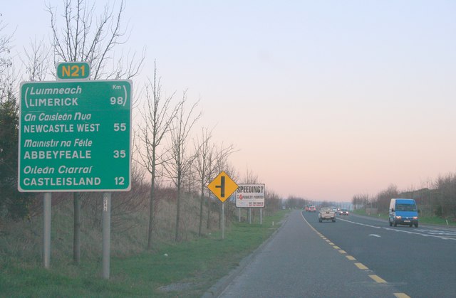 File:Dusk on the N21, County Kerry - Geograph - 1846700.jpg