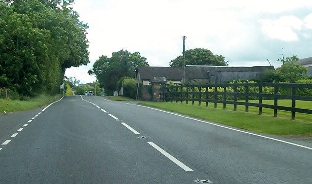 File:The A37 at the eastern outskirts of Cullaville - Geograph - 3078700.jpg
