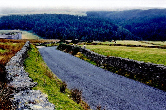 File:Sulby Glen Road (A14) - View near Sulby... (C) Joseph Mischyshyn - Geograph - 1704280.jpg