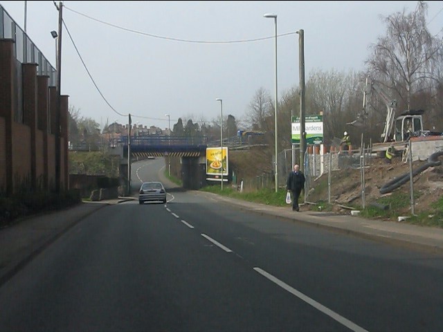 File:Waymills approaching the railway bridge - Geograph - 2869924.jpg