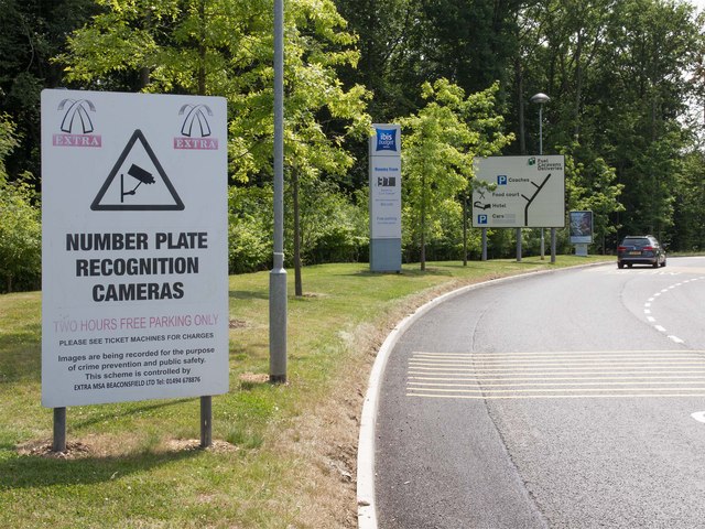 File:Entrance to Beaconsfield Services, M40 (C) David P Howard - Geograph - 3552600.jpg