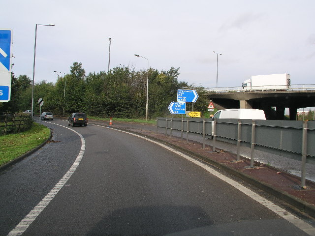 File:Northbound Sliproad M4 Spur To M4 - Geograph - 71851.jpg