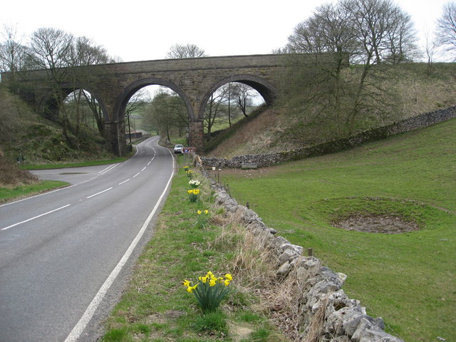 File:B5054 and Entrance to Tissington Trail Car Park at Hartington - Geograph - 1238662.jpg