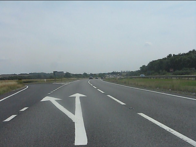 File:A14 at the junction for Leighton Bromswold - Geograph - 3580452.jpg