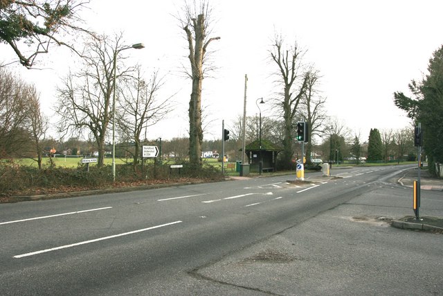 File:Road junction, Pirbright - Geograph - 1727762.jpg