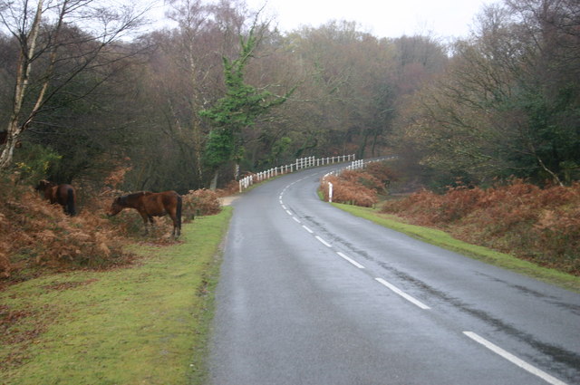 File:B3056 heading over Shepton Bridge - Geograph - 1123619.jpg