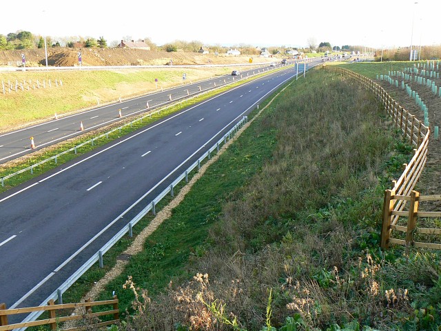 File:Blunsdon by-pass, 18.11.2008 - Geograph - 1050825.jpg