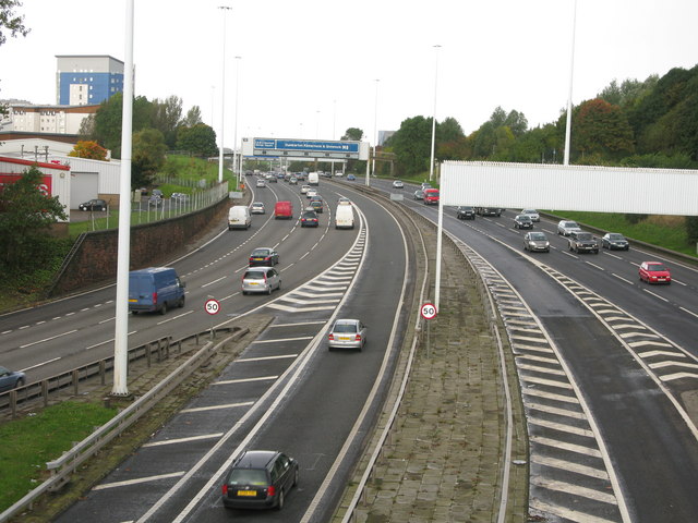 File:M8 - Looking West from Junction 15 - Geograph - 1015638.jpg