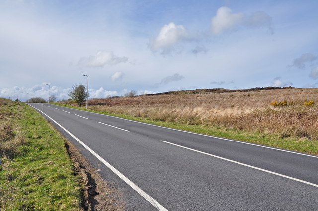 File:The B4306 north east of Bancfosffelen - Geograph - 1249680.jpg