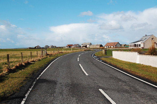 File:A986 leaving Dounby - Geograph - 1218434.jpg