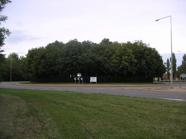 File:Grange Farm Roundabout - Geograph - 211860.jpg